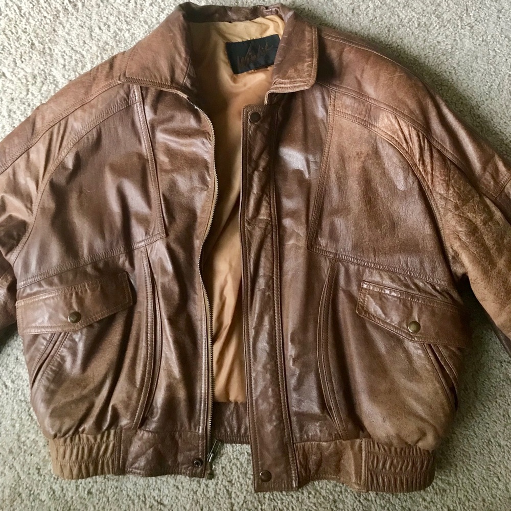 Winlit men’s genuine leather jacket